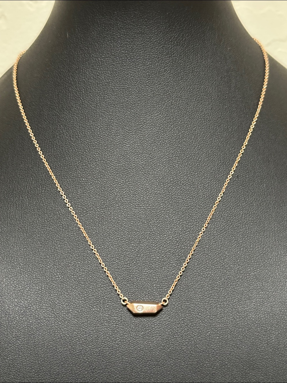 Kendra Scott Charley Rose Gold Petite Crystal Pendant Necklace